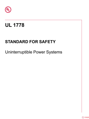 UL 1778 PDF UL 1778 PDF